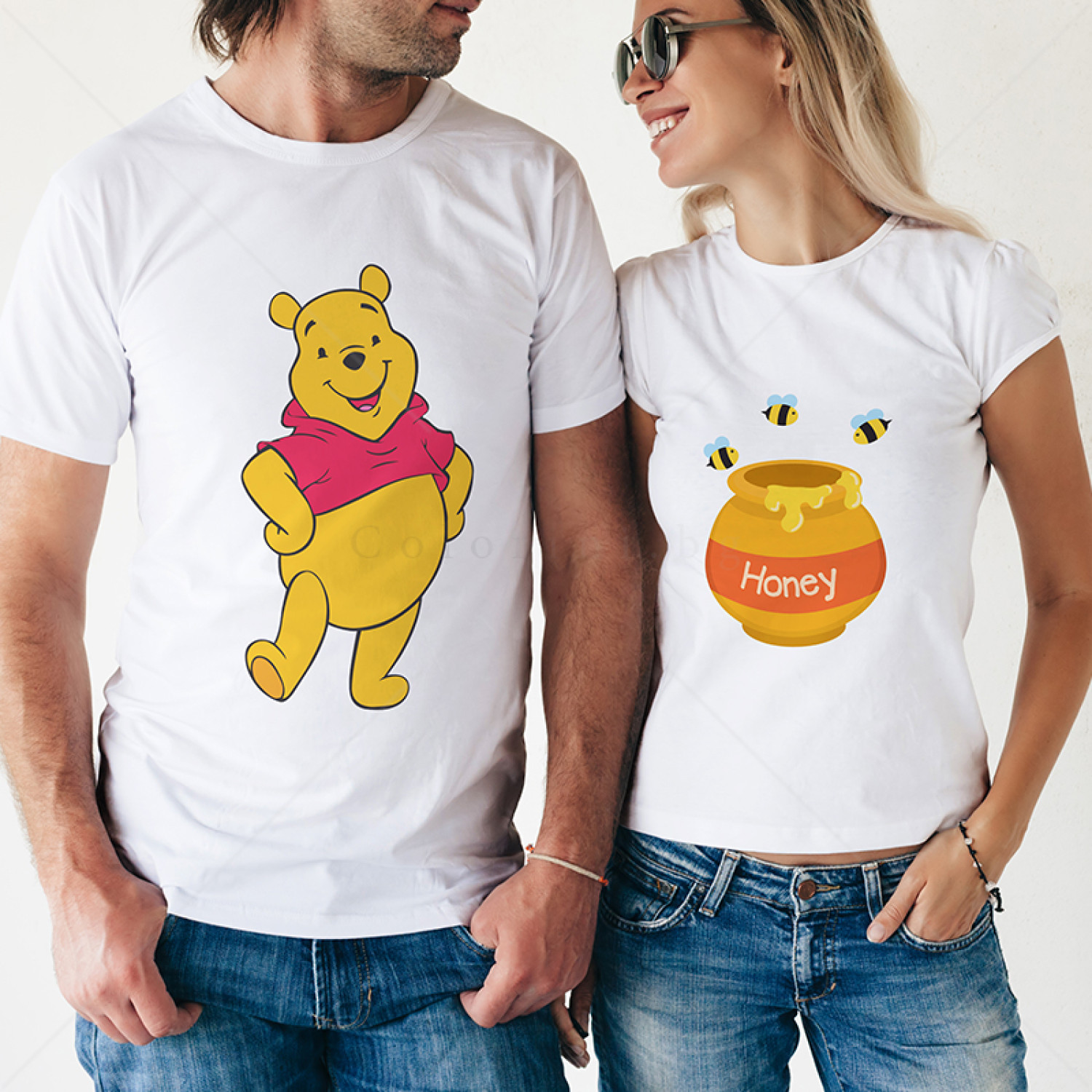 Комплект две Тениски за двойки Pooh
