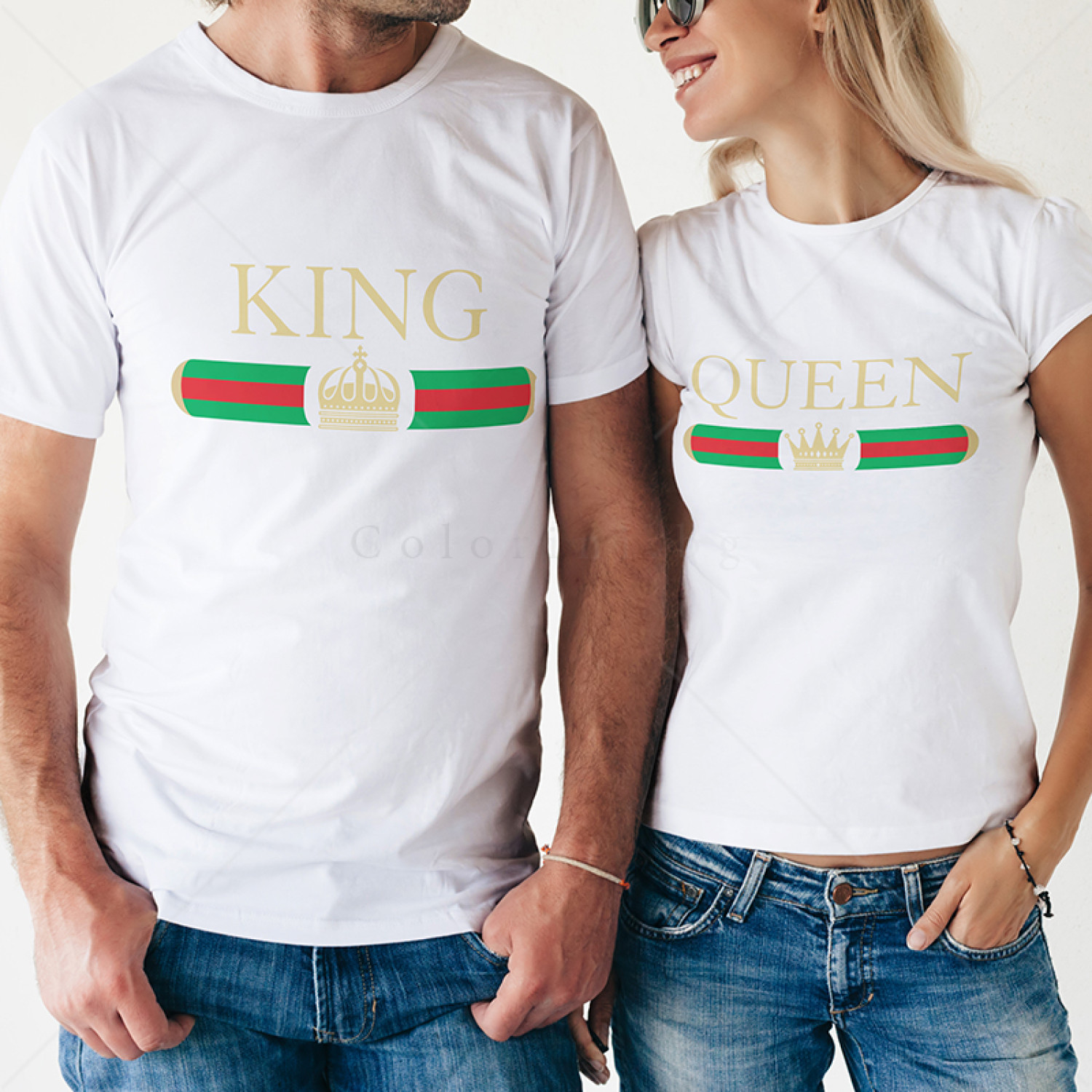 Комплект две Тениски за двойки King & Queen