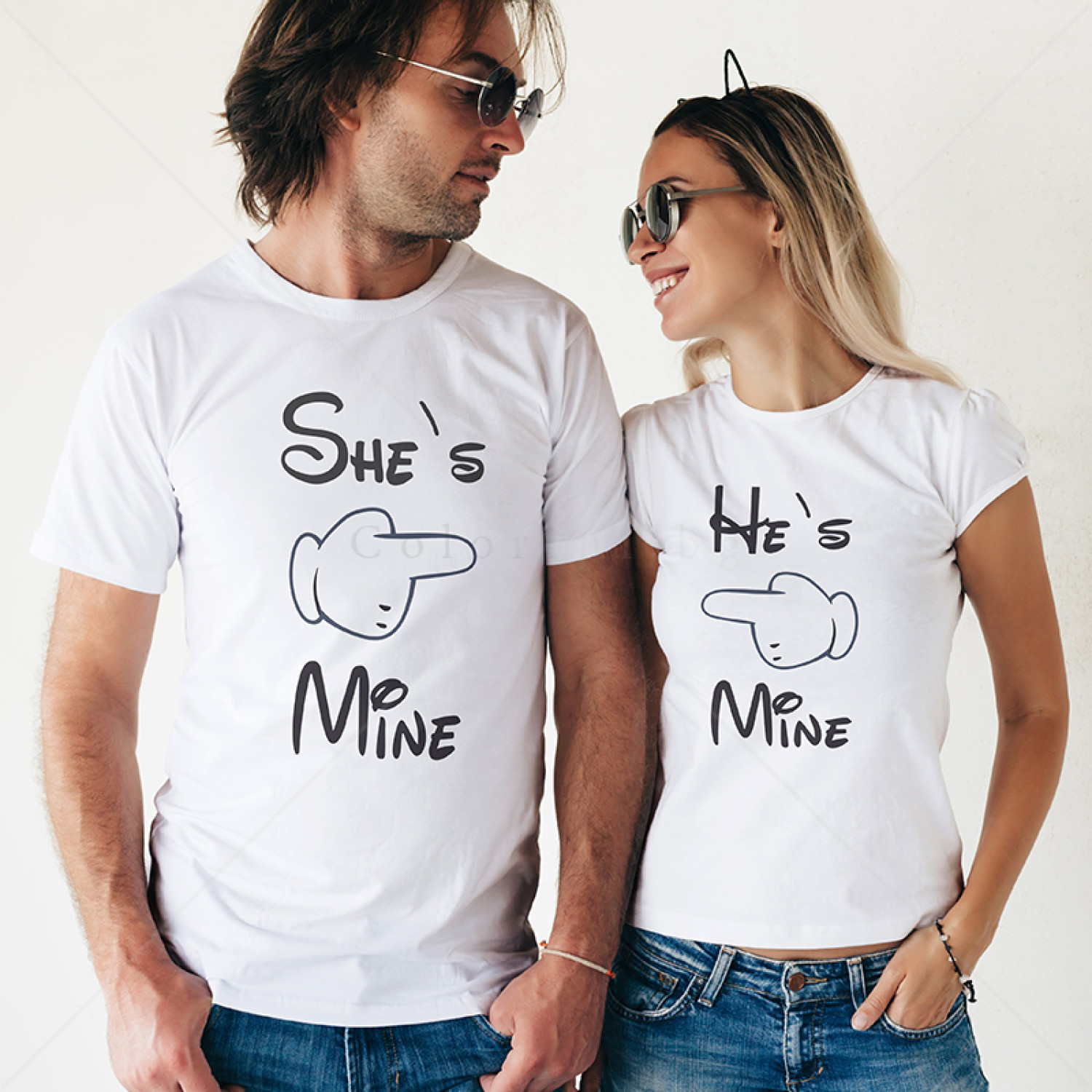 Комплект две Тениски за двойки Mine