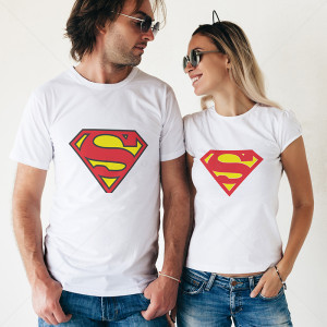 Комплект две Тениски за двойки Superman