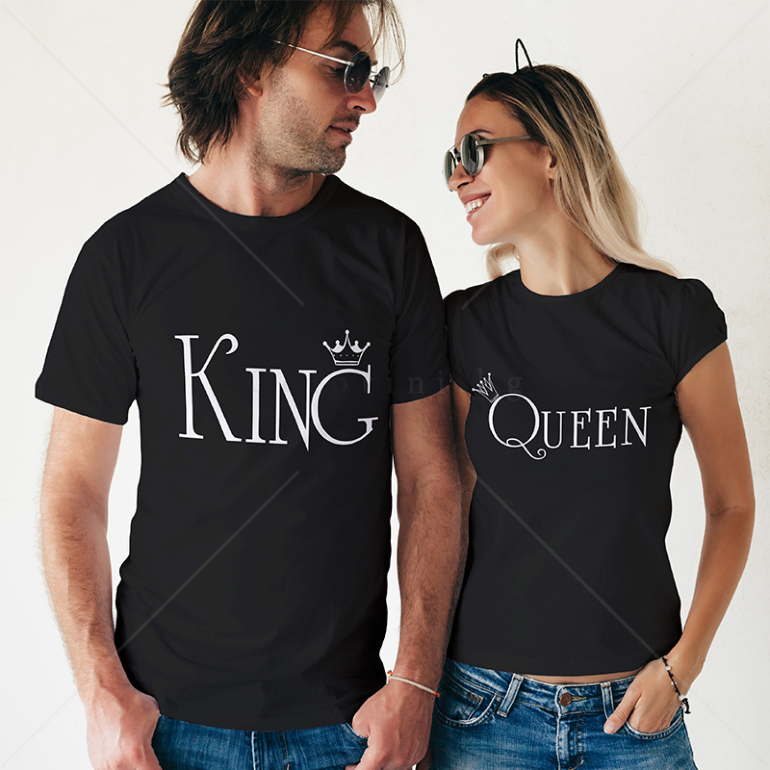 Комплект две Тениски за двойки King & Queen B
