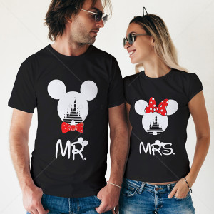 Комплект две Тениски за двойки Mickey & Minnie B