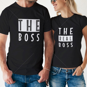 Комплект две Тениски за двойки The Real Boss B