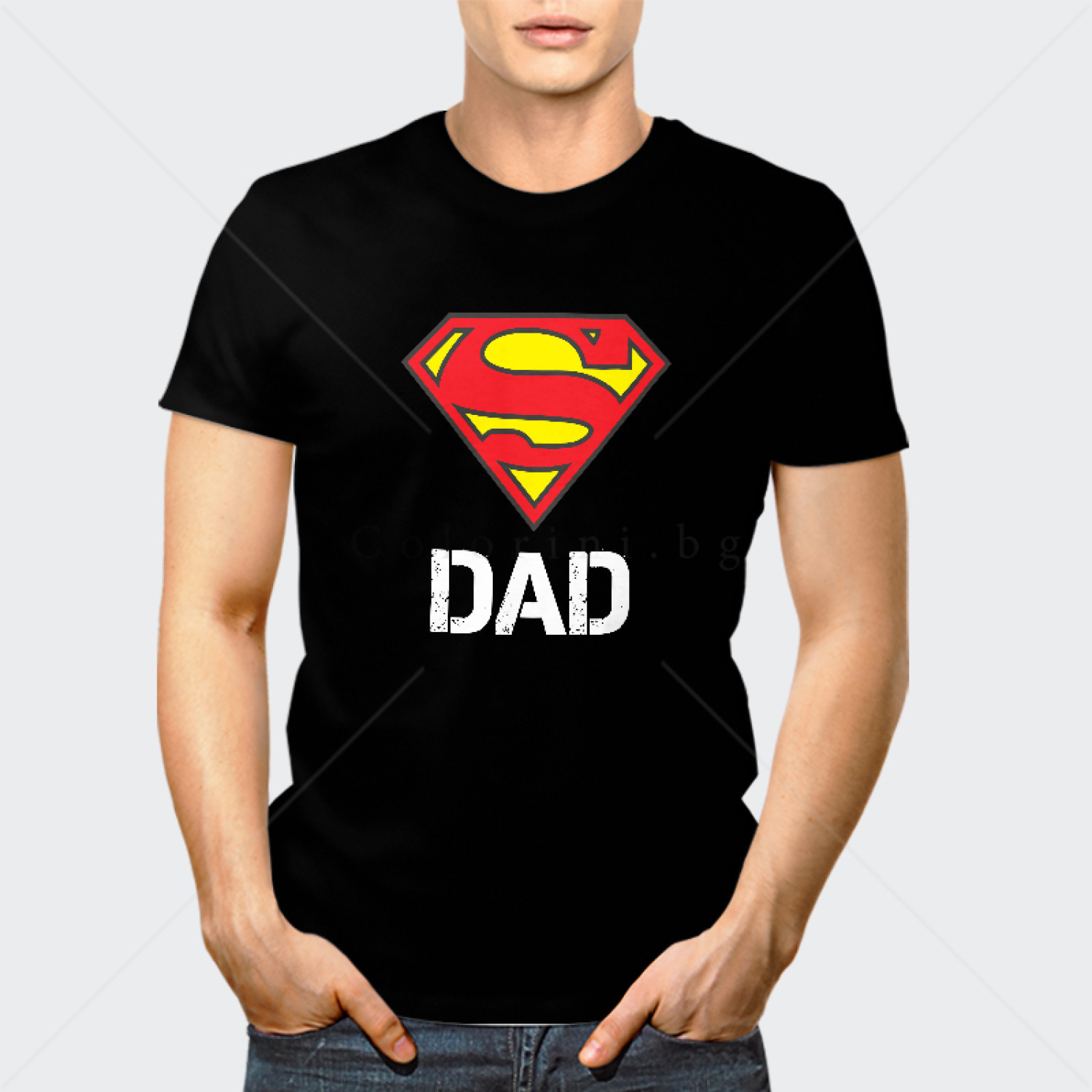 Черна Тениска за Баща