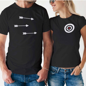 Комплект две Тениски за двойки -  Love arrows