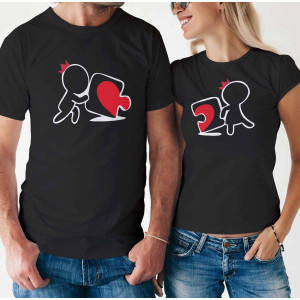 Комплект две Тениски за двойки -   Missing piece