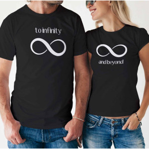 Комплект две Тениски за двойки - to Infinity and beyond