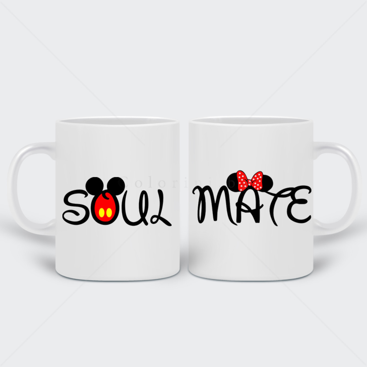 Комплект две бели чаши Soul & Mate
