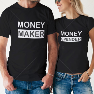 Комплект две Тениски за двойки Money Maker