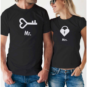 Комплект две Тениски за двойки -  Mr & Mrs