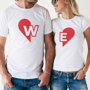 Комплект две Тениски за двойки W & E