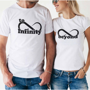 Комплект две Тениски за двойки Infinity to beyond