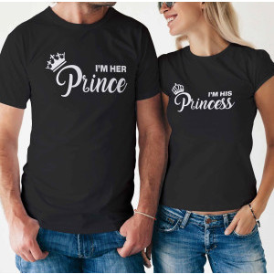 Комплект две Тениски за двойки - Prince & Princess
